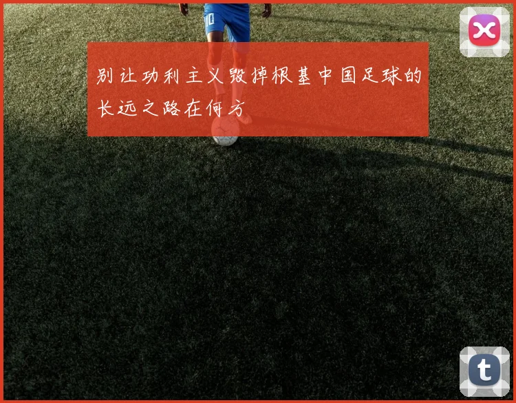 别让功利主义毁掉根基中国足球的长远之路在何方